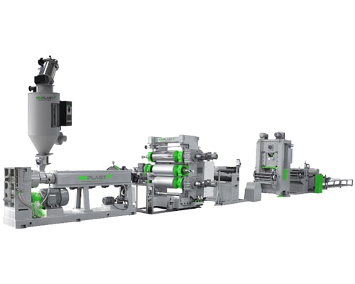 PE GEOCELL SHEET EXTRUSION LINE, PLASTIC SHEET EXTRUSION LINE