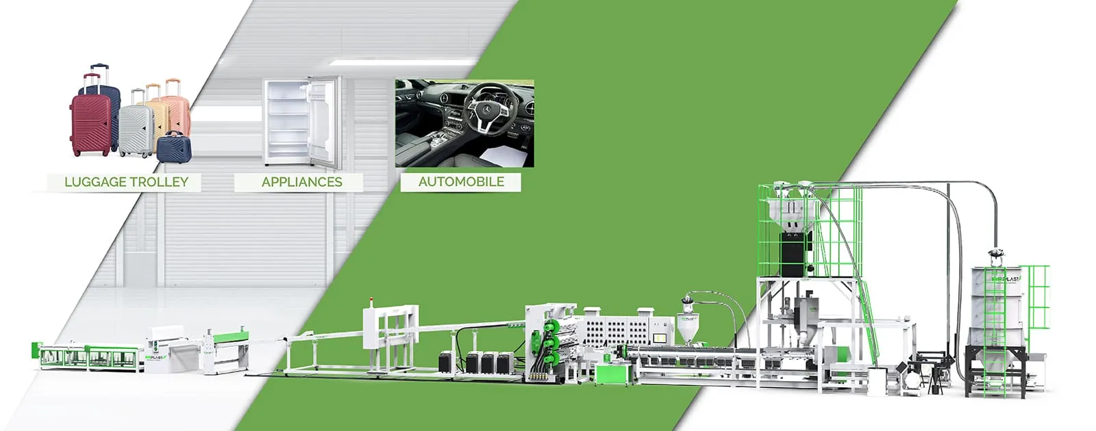 ABS HIPS Sheet Extrusion Line for Automobile & Appliances Industry