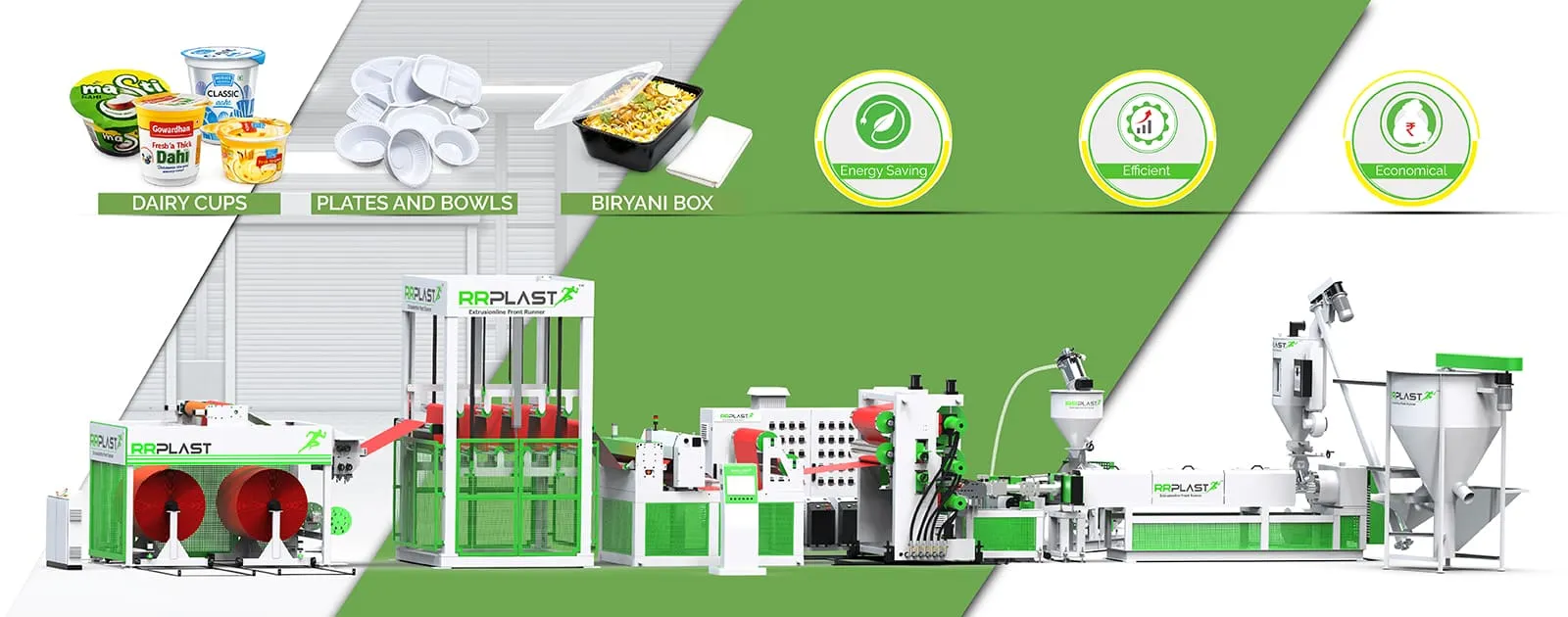 Eco Efficient PP PS Sheet Extrusion Line with Energy Optimization