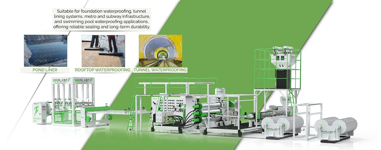 PE TPO SPVC Geomembrane & Waterproofing Sheet Extrusion