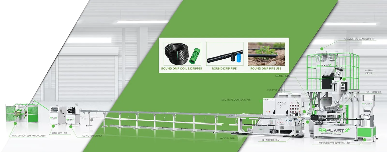 Flat Drip Irrigation Pipe Extrusion