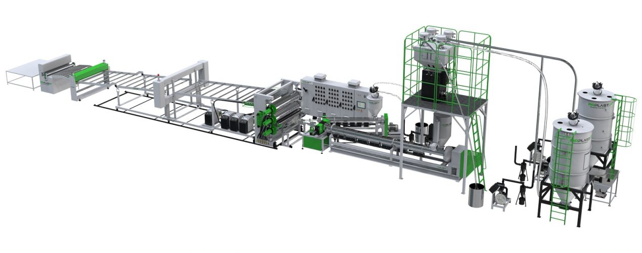 ABS, HIPS, PMMA REFRIGERATOR, SANITARY, AUTOMOBILE SHEET EXTRUSION LINE, PLASTIC SHEET EXTRUSION LINE