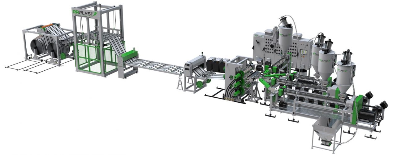 PP, EVOH MULTI-LAYER BARRIER SHEET EXTRUSION LINE | RR PLAST