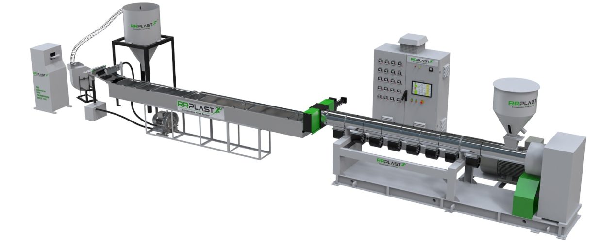 ROTO-PE COLORING GRANULATION PLANT WITH STRAND PELLETIZING TYPE-min